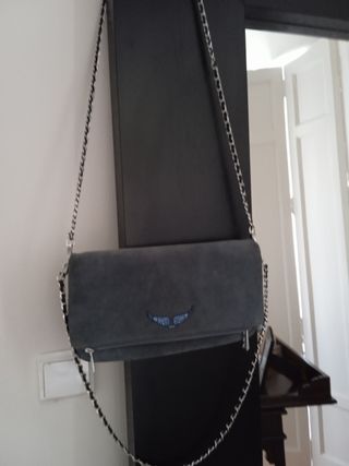 Bolso de Zadig de ante azul