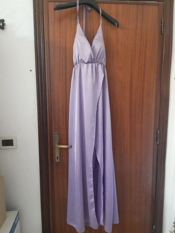 abito lungo lilla
