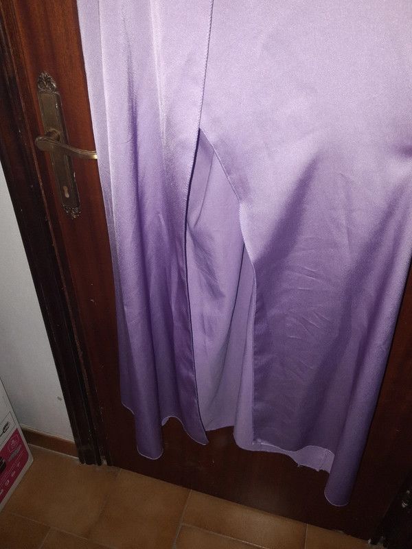 abito lungo lilla