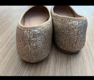 bailarinas doradas zapatos niña fiesta