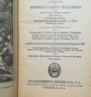 Año 1883: COMPENDIO DE LA HISTORIA BIBLICA