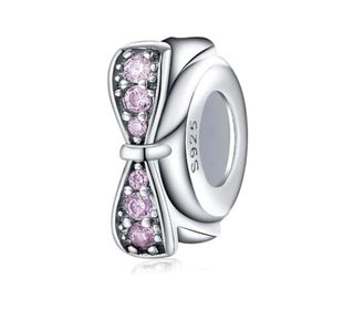Pareja Charm Lazo Rosa