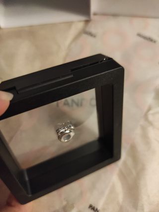 Pareja Charm Lazo Rosa