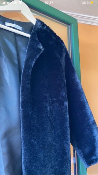 Abrigo terciopelo negro