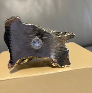 coppia di gufi in argento