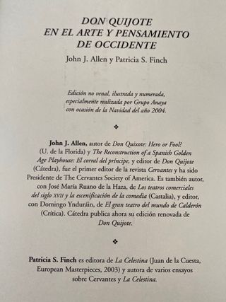 DON QUIJOTE EN EL ARTE Y PENSAMIENTO DE OCCIDENTE
