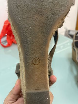 Sandalias Tommy hilfiger usadas verdes 40