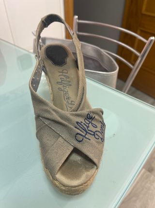 Sandalias Tommy hilfiger usadas verdes 40