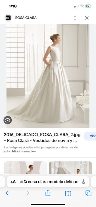 Vestido de novia Rosa Clara