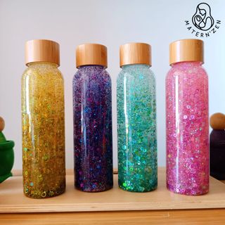Botella sensorial Cool down Montessori. CE y EN-71