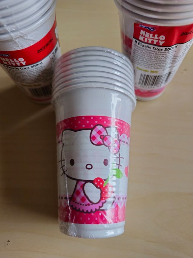 VASOS FIESTA HELLO KITTY