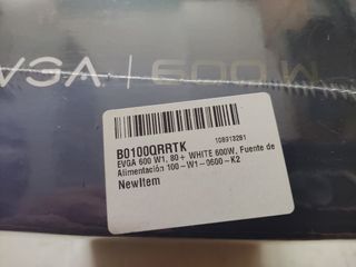 Fuente de alimentación evga 600 W1