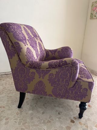 SILLON CLASICO TAPIZADO