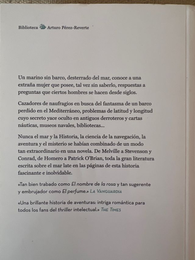 La carta sferica.Arturo Pérez Reverte