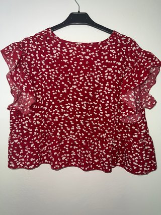 Espectacular top estampado de SHEIN