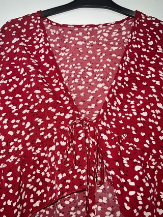 Espectacular top estampado de SHEIN