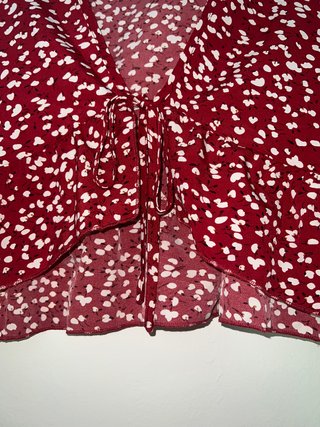 Espectacular top estampado de SHEIN
