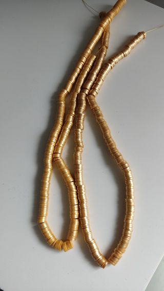 Discos dorados collares pulseras