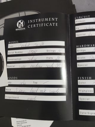 Bajo 5 cuerdas maruszczyk