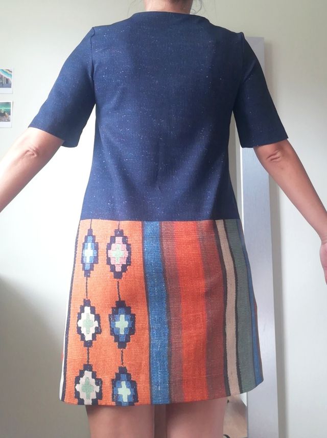 Vestido azul manga corta Nice Things