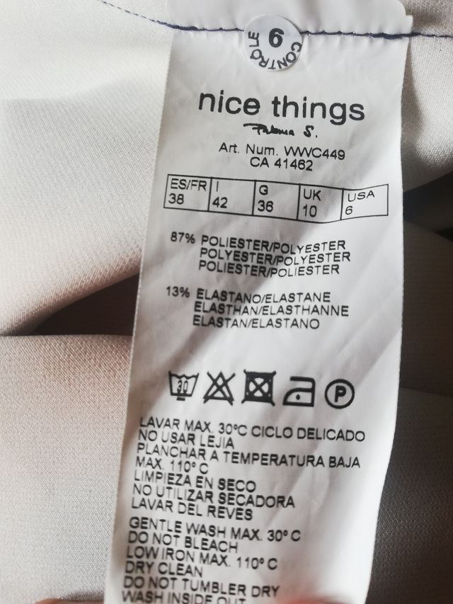 Vestido azul manga corta Nice Things