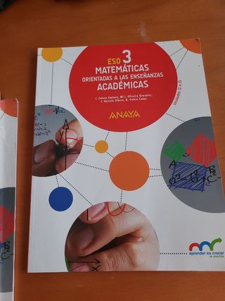 Libro Matemáticas 3 ESO 