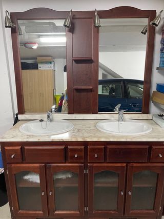 Mueble doble de baño