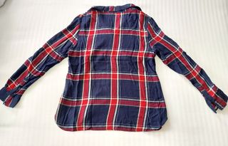 Camisa de cuadros roja/azul unisex Atmosphere T.L.