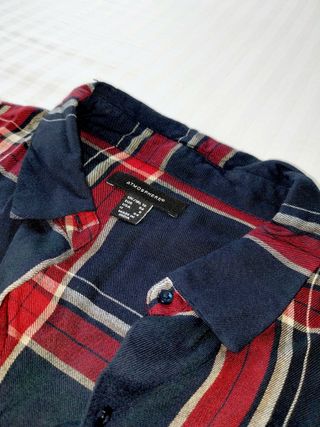 Camisa de cuadros roja/azul unisex Atmosphere T.L.