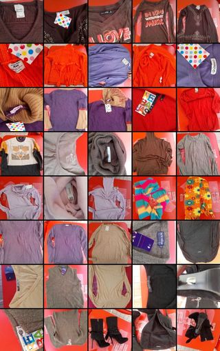 Conjunto bisutería y ropa