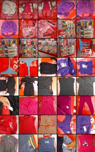 Conjunto bisutería y ropa