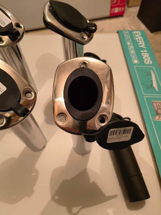 Cañeros pesca acero inoxidable