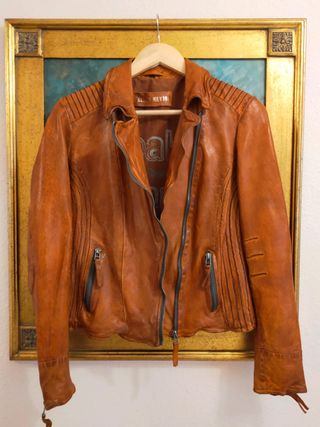 Chaqueta de cuero Freaky Nation, 40%REBAJA,nueva