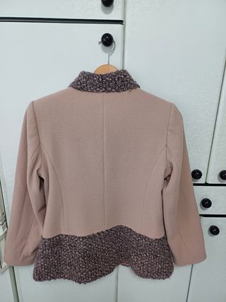 CHAQUETÓN EN ROSA PALO 