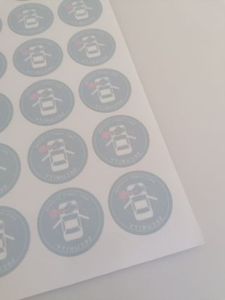 Autocolantes de Alarme para Vidro Carro Pegatinas