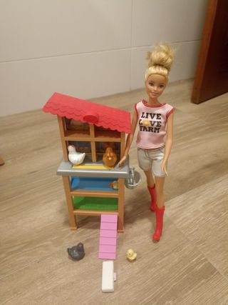 Granja Barbie con muñeca Barbie