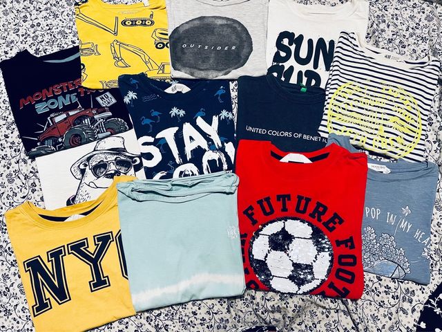 Lote 12 camisetas infantiles