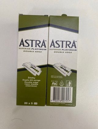 2 cuchillas astra