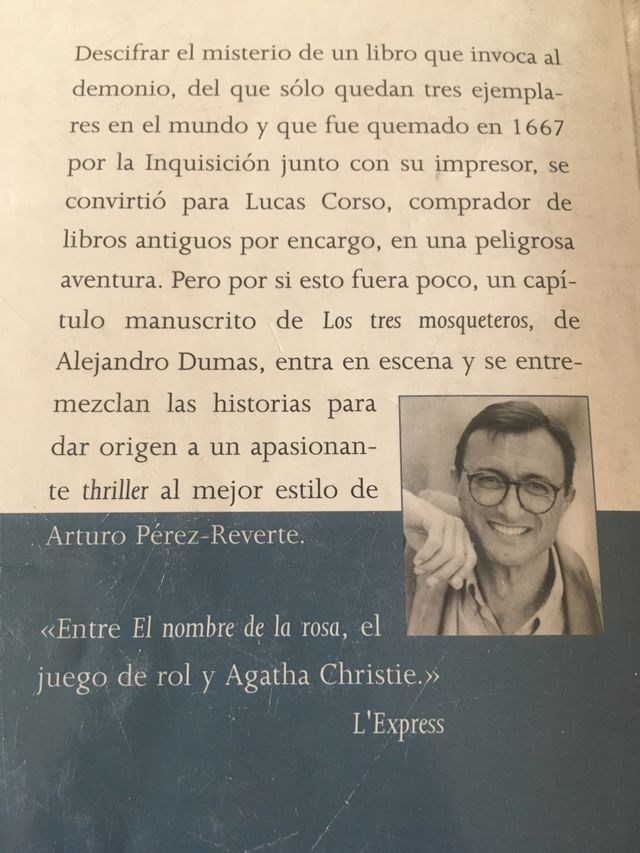 Club Dumas Arturo Pérez-Reverte