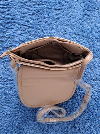 Bolso de rafia beige