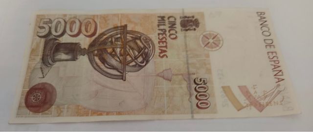 Billete nuevo 5000 pesetas