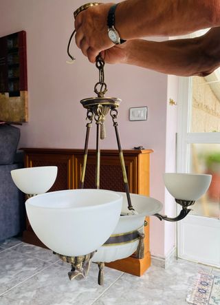 Lámpara vintage impecable