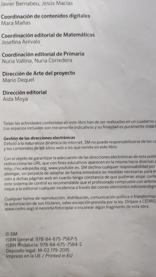 Libro matemáticas 6 primaria Savia SM