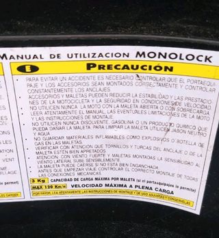 Baúl moto