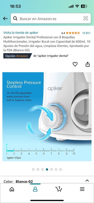 irrigador dental SIN USAR NUEVO!