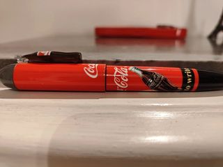 Bolígrafos vintage Coca Cola años 90 y caja.