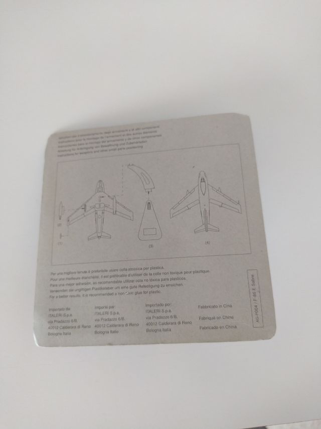 Modellino aereo F-86 E Sabre