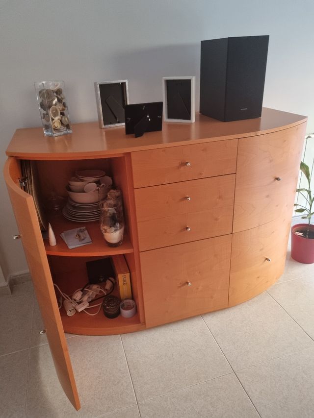 Muebles salón madera, color cerezo. precio a conve