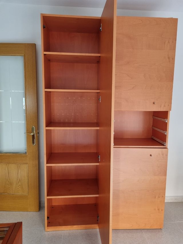 Muebles salón madera, color cerezo. precio a conve