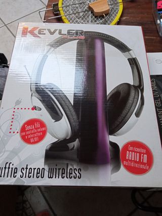 Cuffie stereo wireless TV kevler